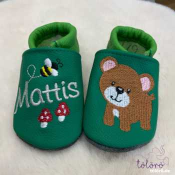 Preview: Name mit Biene & Pilze und Bär