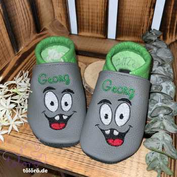 Name mit lustigem Gesicht