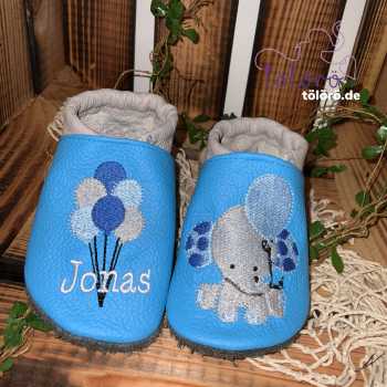 Preview: Luftballons mit Name & Elefant