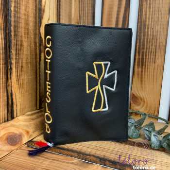 Gotteslobhülle verschwungenes Kreuz