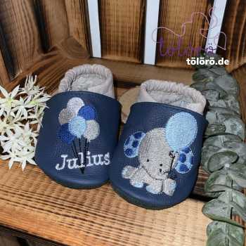 Preview: Luftballons mit Name & Elefant