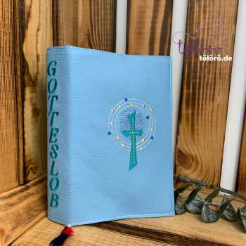 Gotteslobhülle  Kreuz mit Lichtkreis