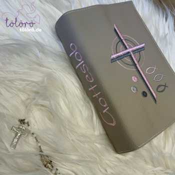 Preview: Gotteslobhülle  Kreuze mit Kreisen