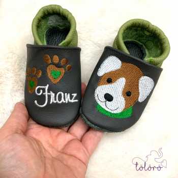 Preview: Name mit Pfoten und Hundekopf