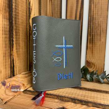 Gotteslobhülle Kreuz mit Fischen