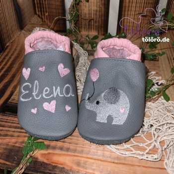 Preview: Name mit Herzen und Elefant