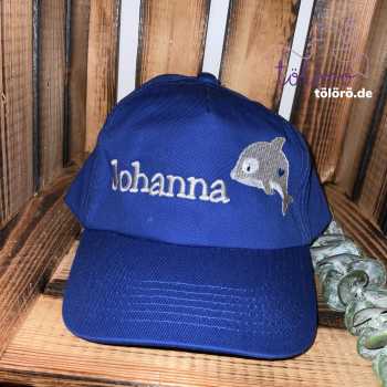 Cap mit Name und Delfin