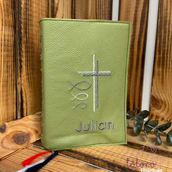 Gotteslobhülle Kreuz mit Fischen