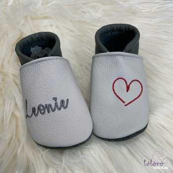 Name und Herz negativ seitlich