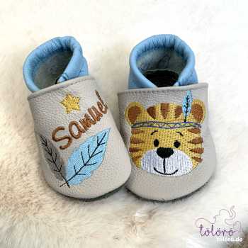 Preview: Name mit Feder und Tiger