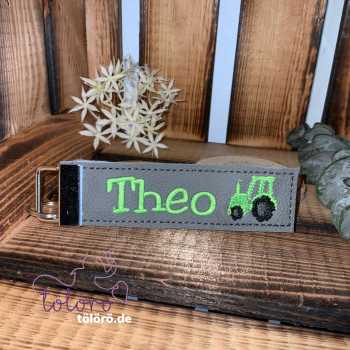 Preview: Schlüsselband mit Namen und Minimotiv