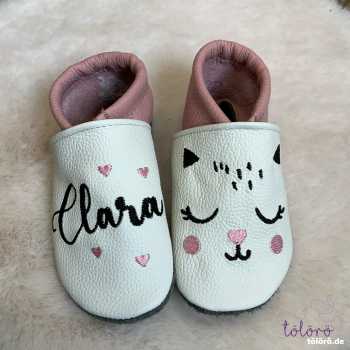 Preview: Name mit Herzen und Katzengesicht