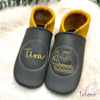 Preview: Name im Kreis und Bagger