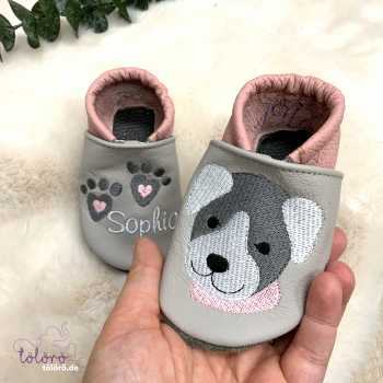 Preview: Name mit Pfoten und Hundekopf