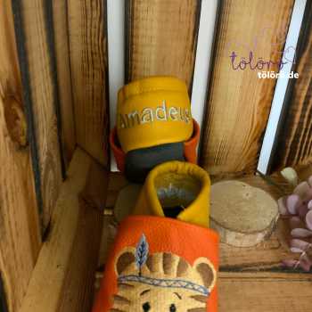 Bestickung für eine Ferse