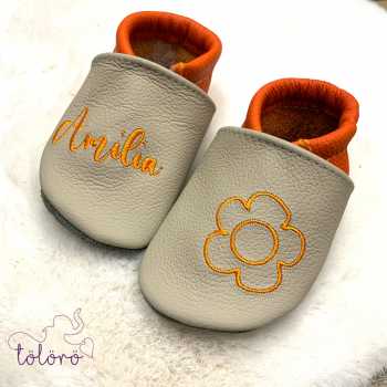 Name und Blume negativ seitlich