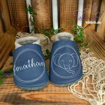 Name im Kreis und Elefant