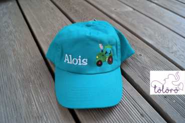 Cap mit Name und Traktor