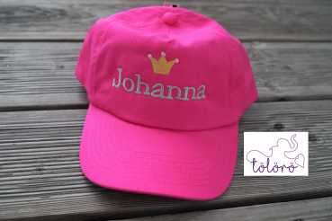 Cap mit Name und Krone