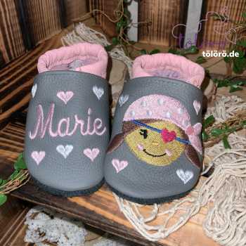 Preview: Name mit Herzen und Piratenmädchen