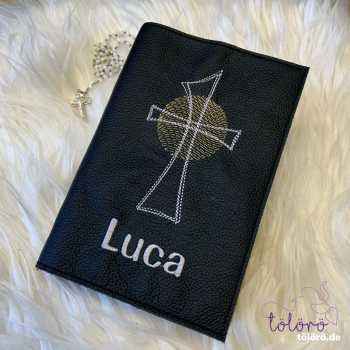 Gotteslobhülle Kreuz mit dezentem Kreis