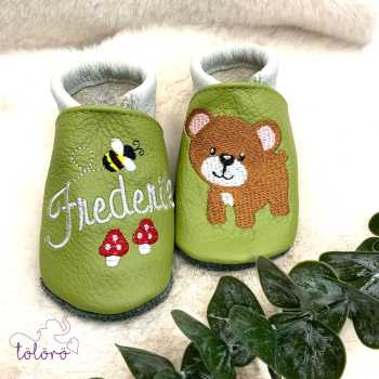 Preview: Name mit Biene & Pilze und Bär