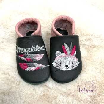 Preview: Name mit Feder und Waschbär