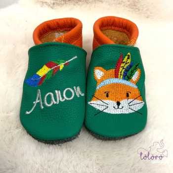 Preview: Name mit Feder und Fuchskopf