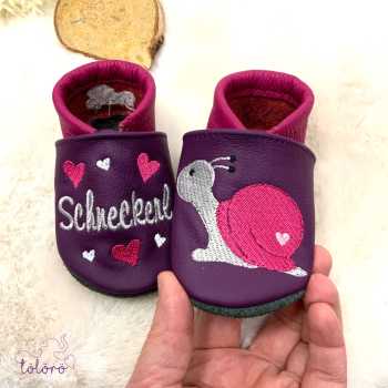 Name mit Herzen und Schnecke