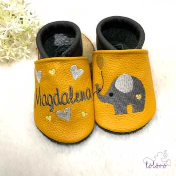 Preview: Name mit Herzen und Elefant