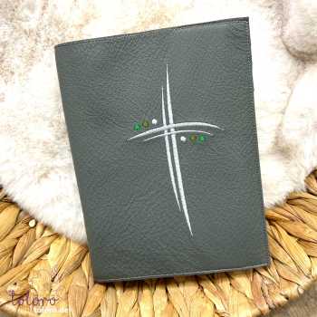 Preview: Gotteslobhülle Doppelkreuz mit drei Punkten