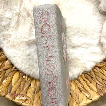 Preview: Gotteslobhülle Kreuz mit großem Lichtkreis und Fische „Carlotta“