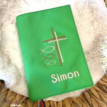 Gotteslobhülle Kreuz mit Fischen „Oskar“