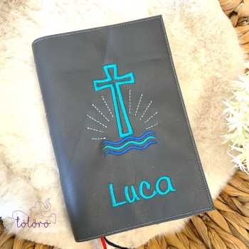 Gotteslobhülle Kreuz mit Wellen