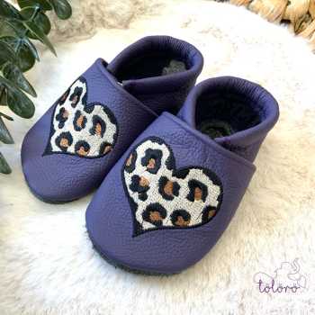 *sofortkauf* Leoherz lila Gr. 18/19