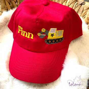 Cap mit Name und Bagger