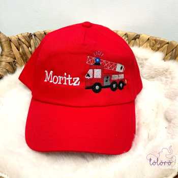 Cap mit Name und Feuerwehr