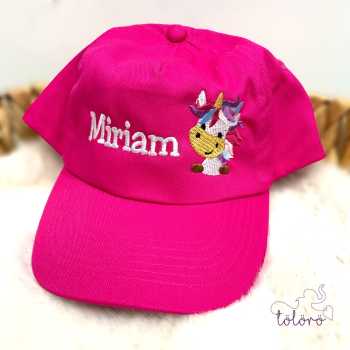 Cap mit Name und Einhorn