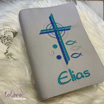 Preview: Gotteslobhülle  Kreuze mit Kreisen „Leonard“