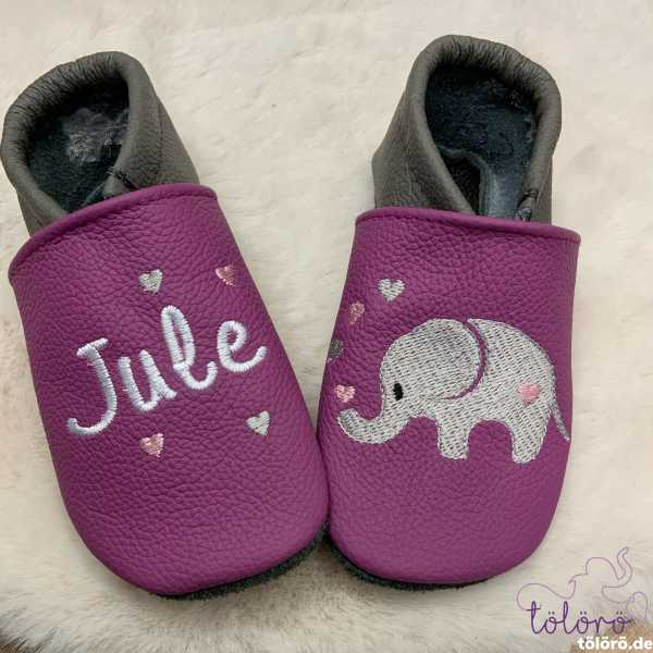 Name mit mini Herzen und Elefant