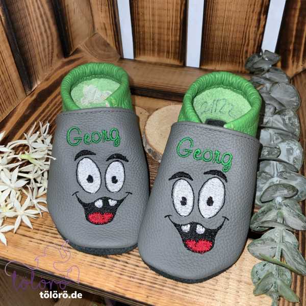 Name mit lustigem Gesicht