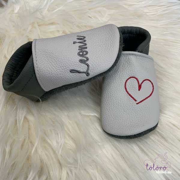 Name und Herz negativ seitlich