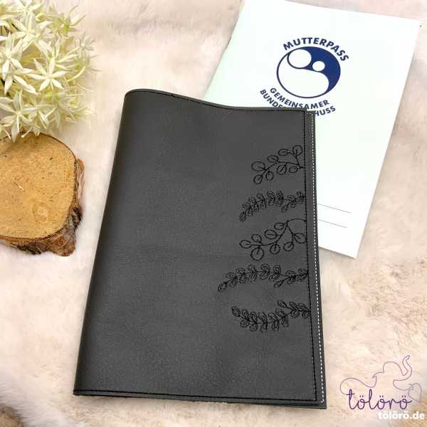 Mutterpasshülle seitliche Blumen