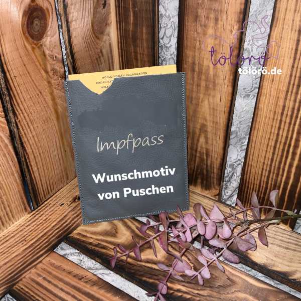 Impfpass Wunschmotiv Lederpuschen