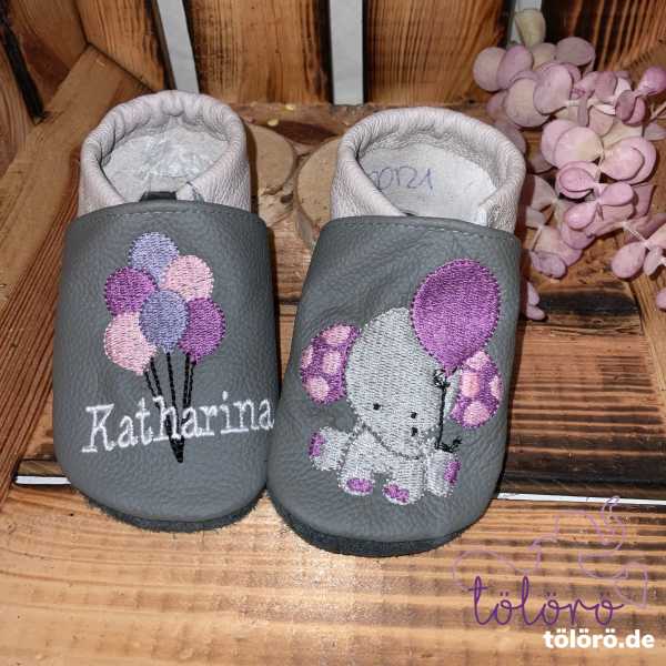 Luftballons mit Name & Elefant