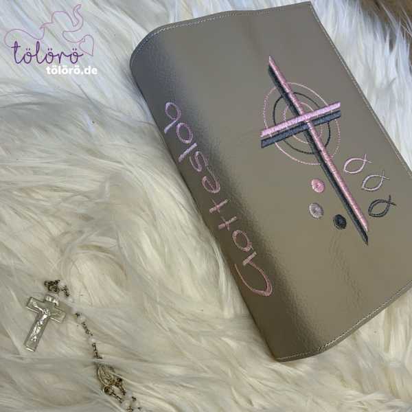 Gotteslobhülle  Kreuze mit Kreisen