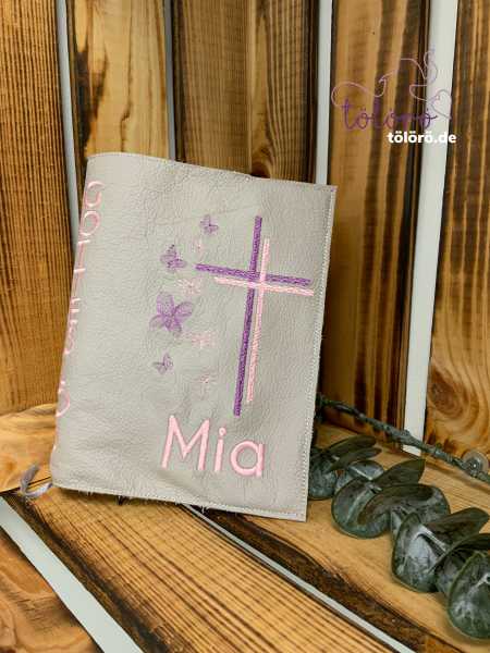 Gotteslobhülle  Kreuze mit Schmetterlingen