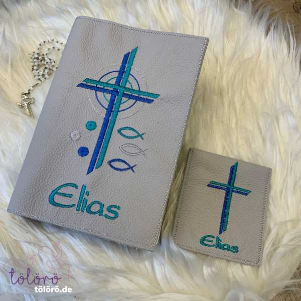 Gotteslobhülle  Kreuze mit Kreisen