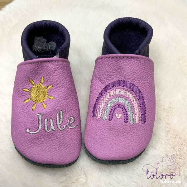 Name mit Sonne und Regenbogen