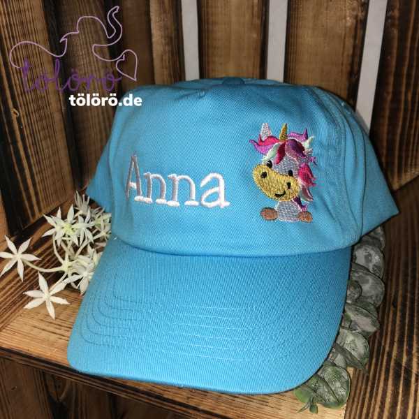 Cap mit Name und Einhorn